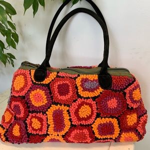 Colorful South African Mielie satchel bag purse
